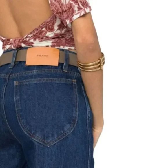 NWOT Frame Denim Le Italien Wide Crop Jeans - Picture 4 of 12